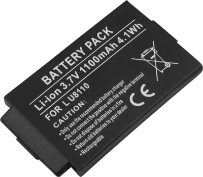 Obrázok produktu pre Avizar, lítium-iónová batéria 3,7 V 1100 mAh pre LG U8110/BSL-41G – spoľahlivá, čierna