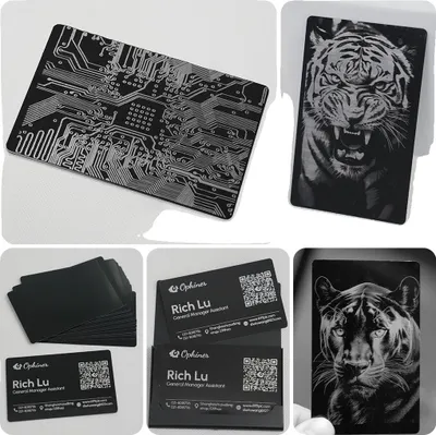 Obrázek produktu pro Vizitky z hliníkové slitiny, přizpůsobitelný design, odolný materiál, nízká hmotnost