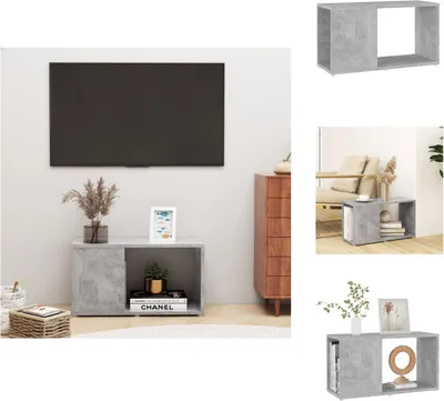 Image de vidaXL Armoire TV gris béton 60x24x32 cm Bois composite - Meuble TV