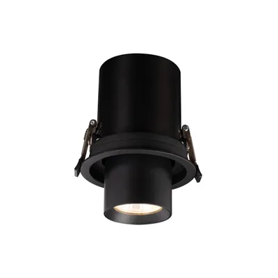 Obrázok produktu pre LED vstavané bodové svietidlo GU10, stropné svietidlo, nastaviteľné, otočné, matná čierna farba