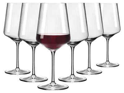 Rotweingläser-Set 6er, 540 ml, Kristallglas, Made in Germany