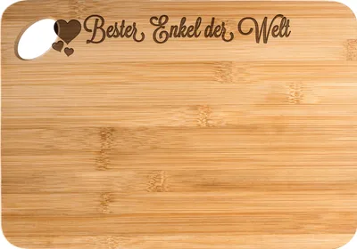 Produktbild von Mr. & Mrs. Panda holzschneidebrett Enkel - Transparent - Geschenk, Enkelkind, Kind von Sohn, Schneidebrett, Brett, Oma, Holzbrett, Hackbrett, Holzbrettchen, Tochter
