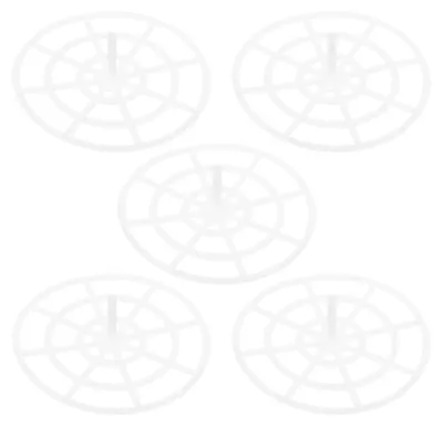 Fermentationsgewichte, 5er-Set, Kunststoff, 5,5x5,5x1,5 cm, weiß