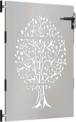 Produktbild von Gartentor 85x150 cm Cortenstahl Baum-Design
