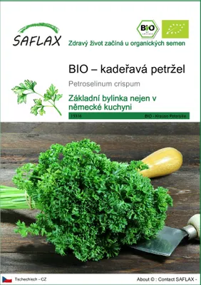 Obrázek produktu pro SAFLAX - BIO – kadeřavá petržel - Petroselinum crispum - 800 Semena