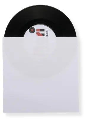 Produktbild von Single 7 Zoll Deluxe Innenhüllen 180x180 mm reinweiß ohne Mittelloch für Vinyl Schallplatten ungefüttert 90 g Papier 2000 Stück