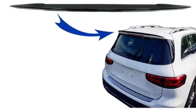 Productafbeelding van Dakspoiler voor Mercedes GLB X247, modeljaar 2019 en later, in glanzend zwart.