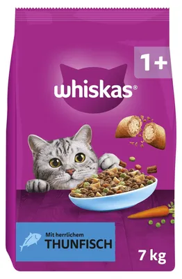 Productafbeelding van WHISKAS Kattenvoer voor volwassen katten met tonijn - droogvoer - 7 kg