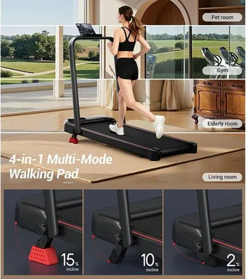 Zdjęcie produktu dla Bieżnia, nachylenie 15%, prędkość 10,5 km/h