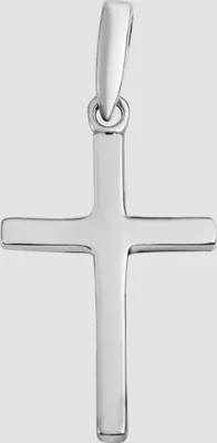 Produktbild von 925/- Echt Silber Kreuzanhänger ohne Kette, 925/rhodiniert