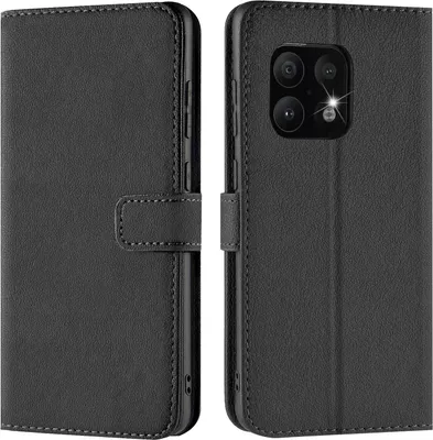 Produktbild von Conie Klapp Tasche für OnePlus 10 Pro 5G Kartenfach Rundumschutz Hülle in Schwarz