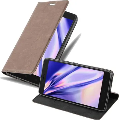 Produktbild von Cadorabo Hülle für Lenovo K6 NOTE Schutz Hülle in Braun Handyhülle Etui Case Cover Magnetverschluss