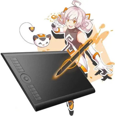 Image de Tablette graphique 10 pouces avec stylet et 8 192 niveaux de pression