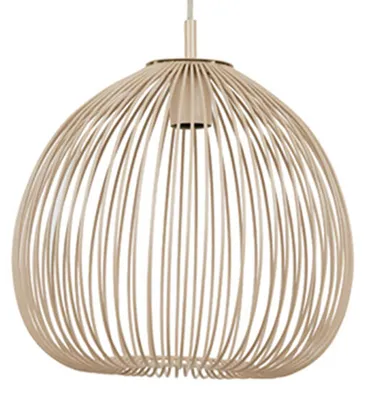 Obrázok produktu pre Závesná lampa - béžová - Rilana - kov - Ø 34cm - E27 - 2961913 - Light & Living