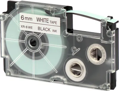 Produktbild von CASIO XR Schriftbandkassette schwarz auf weiß 9 mm / 5,5 m