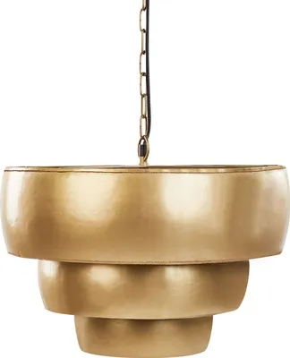 Zdjęcie produktu dla BELIANI Lampa wisząca złota żeliwna ręcznie robiona