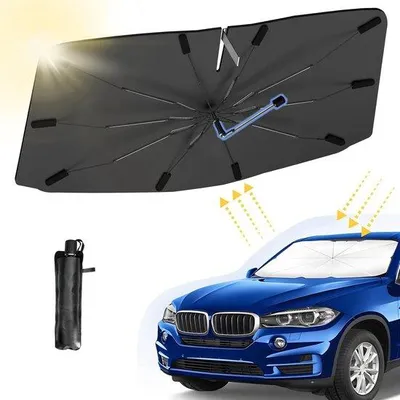 Produktbild von Famanu Auto-Sonnenschutzschirm - 360° drehbar für die Frontscheibe