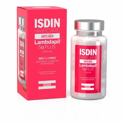 Imagen del producto de Lambdapil 5a Plus, 60 cápsulas para la caída del cabello, de Isdin. (60 unidades)