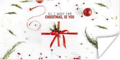 Produktbild von MuchoWow® Poster Winter - Zitat - Rot - Weihnachten 120x60 cm - Bild