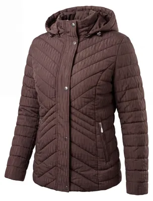 Produktbild von Steppjacke Damen Teddy Futter Jacke Gr. 40 bis 54 warm gefütterte Freizeitjacke