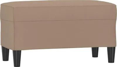 Obrázok produktu pre vidaXL Lavica Cappuccino-Brown 70x35x41 cm Imitácia kože