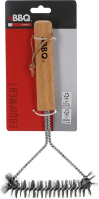 Zdjęcie produktu dla Szczotka Do Czyszczenia Grilla Ze Stalii Drewna 30X14 Cm