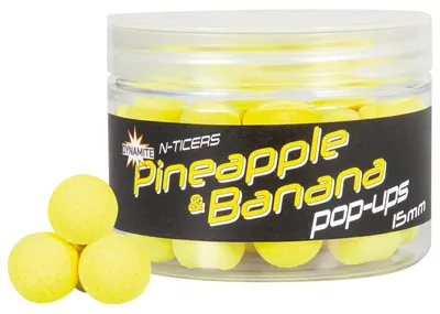 Produktbild von Dynamite Baits N-Ticers Pop Ups Pineapple & Banana 15mm