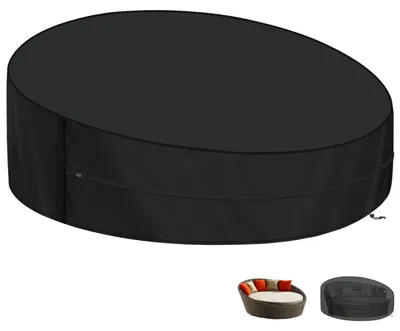 Produktbild von Sonneninsel Abdeckung Wasserdicht Schutzhülle Rund 420D Oxford 250x90/50cm
