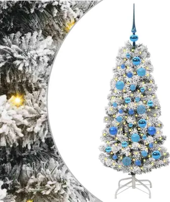 Obrázok produktu pre vidaXL Umelý skladací vianočný stromček zeleno-biely 120 cm