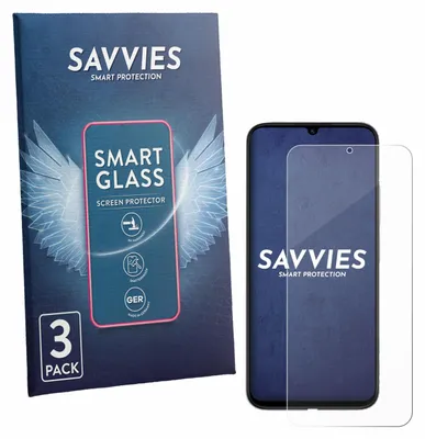 Produktbild von 3x Savvies Schutzglas Folie für Xiaomi Redmi R70m 5G 9H Panzer Schutzfolie Glas Displayschutz klar transparent