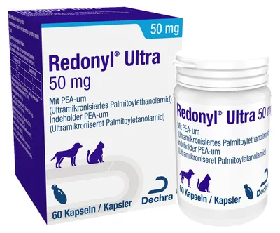 Produktbild von 60 Kapseln Redonyl Ultra 50 mg – für Hunde und Katzen bis 12 kg