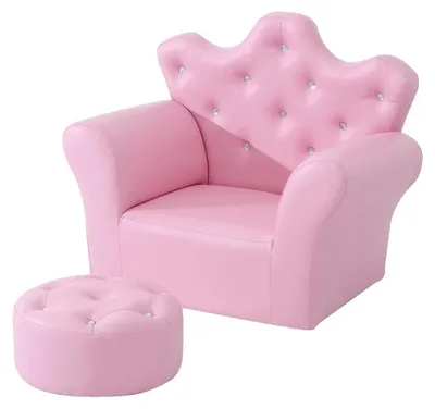 Image de Canapé de jeu pour enfants, structure en bois massif, revêtement en cuir PU, dimensions : L 58 x l 40,5 x H 49 cm, dimensions de l'assise : P 30 x l 32 cm, charge maximale : 50 kg