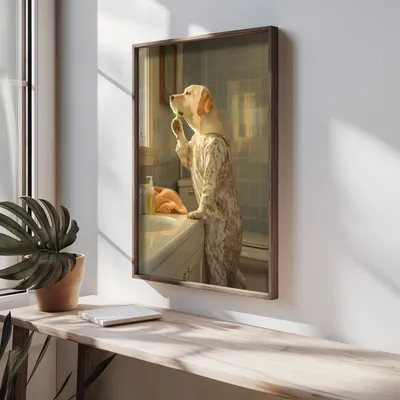 Imagen del producto de Wallity, HUM062, Cuadro decorativo enmarcados de MDF, Multicolor, 100% MDF, 50 x 70 x 3,5 cm