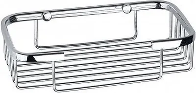 Produktbild von BYTRO Seifenkorb Messing Chrom poliert 120x210x50 mm für Bad & WC >> zum Bohren