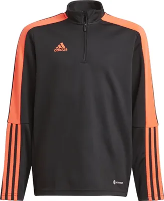 Image de 176 | Sweat-shirt pour enfants adidas Tiro, fermeture éclair sur toute la longueur, modèle HU0324