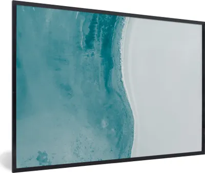 Produktbild von MuchoWow® MuchoWow® Gerahmtes Poster Strand - Wasser - Australien 90x60 cm - Poster mit zchwarzem Bilderrahmen - Fotorahmen - Foto-Plakat