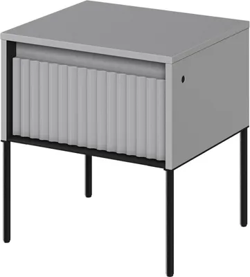 Produktbild von Nachttisch Trend TR-10 Nachtschrank 46x50x40 cm Nachtkästchen mit Schublade Grau