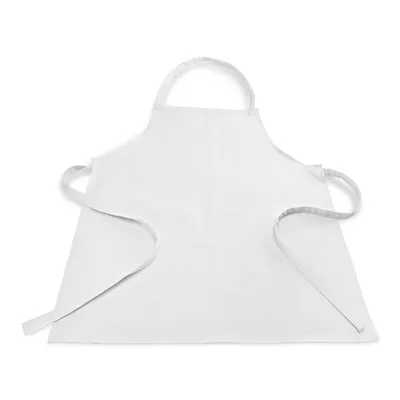 Produktbild von Kochschürze mit Latz weiß Baumwolle 81,5 x 66,5 cm