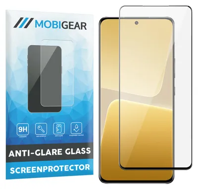 Produktbild von Mobigear Premium Displayschutzfolie für Xiaomi 13 Pro, gehärtetes Glas, Displayschutz - kompatibel mit Hüllen - Schwarz
