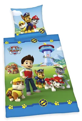 Zdjęcie produktu dla Zestaw pościeli Paw Patrol 80 x 80 i 135 x 200 cm