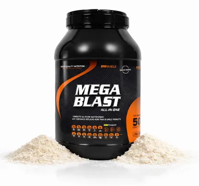 Produktbild von SRS Muscle Mega Blast All-in-one Red Berry - 3800g