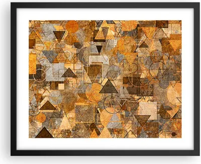 Produktbild von Gerahmtes Poster - Schwarzer Rahmen - Abstraktion modern - 50x40 cm - Wand Bild - Wanddeko - Wandbilder - Kunstposter - Wandposter - Bilderrahmen - Bilder - Kunstdruck - Wandbild - P2BAA50x40-4021