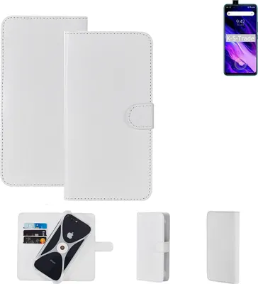 Produktbild von K-S-Trade Handy Hülle Schutz Hülle kompatibel mit UMIDIGI S5 Pro Cover Case Bookstyle Bumper weiß 1x