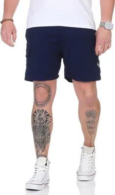 Immagine prodotto di Pantaloni sportivi corti da uomo per il tempo libero Bermuda con tasche; Navy/3XL