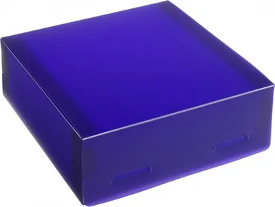 Immagine prodotto di Scatola regalo in plastica, Scatola regalo gelata in polipropilene, dimensioni 15x15x5cm VIOLA, 10 pezzi.