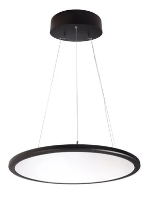 Produktbild von KapegoLED 342092 Pendelleuchte LED Panel transparent rund , Schwarz