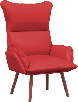 Zdjęcie produktu dla vidaXL Fotel czerwony 69 x 74 x 93 cm imitacja skóry
