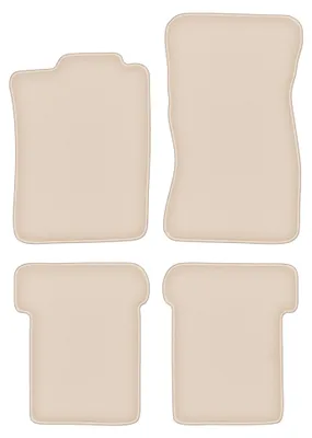 Produktbild von DURBAN Beige Velours-Fußmatten-Set für Volkswagen Corrado Coupé (1988-1994)