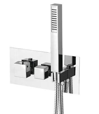 Produktbild von Sapho LATUS Thermostat-Duscharmatur inkl. Handbrause, 2/3 Wege, Chrom