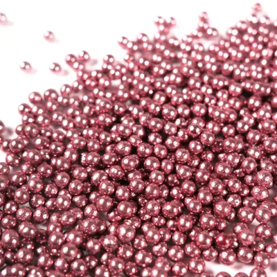 Produktbild von Streuselheld Zuckerperlen Pink Metallic 80g Feine Zuckerperlen für Torten, Muffins & Gebäckdekoration